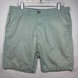 Tommy Hilfiger Mens Shorts‎ Blue Green Casual Chino Flat Front Sz 34